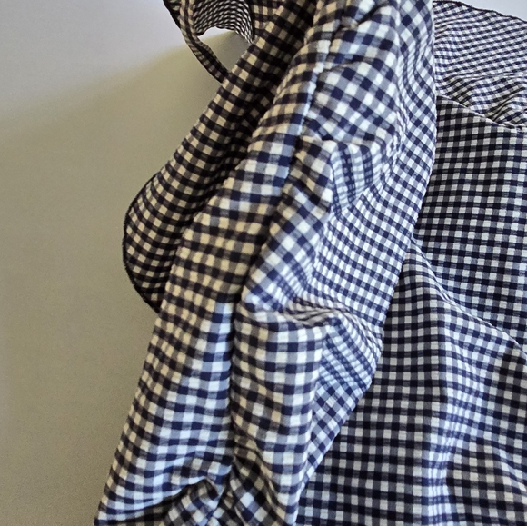 NWT Kona Sol Swimsuit Blue Gingham Ruffle One Piece Bathing Suit Size XL (16-18) - Picture 9 of 16